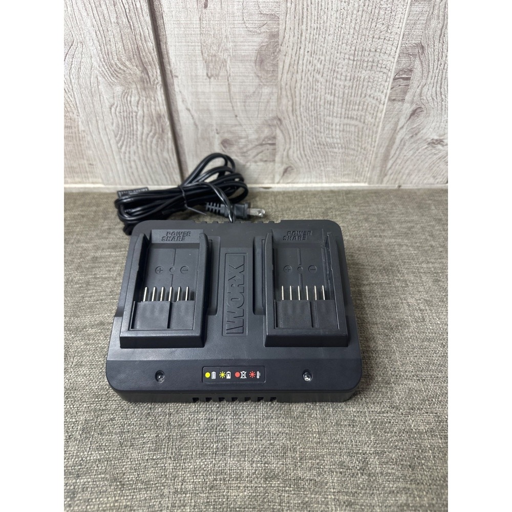 Worx WA3770 20V Dual Port Battery Charger For Power Tools